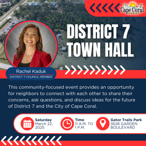 Councilmember Kaduk  to host District 7 Town Hall this Saturday
